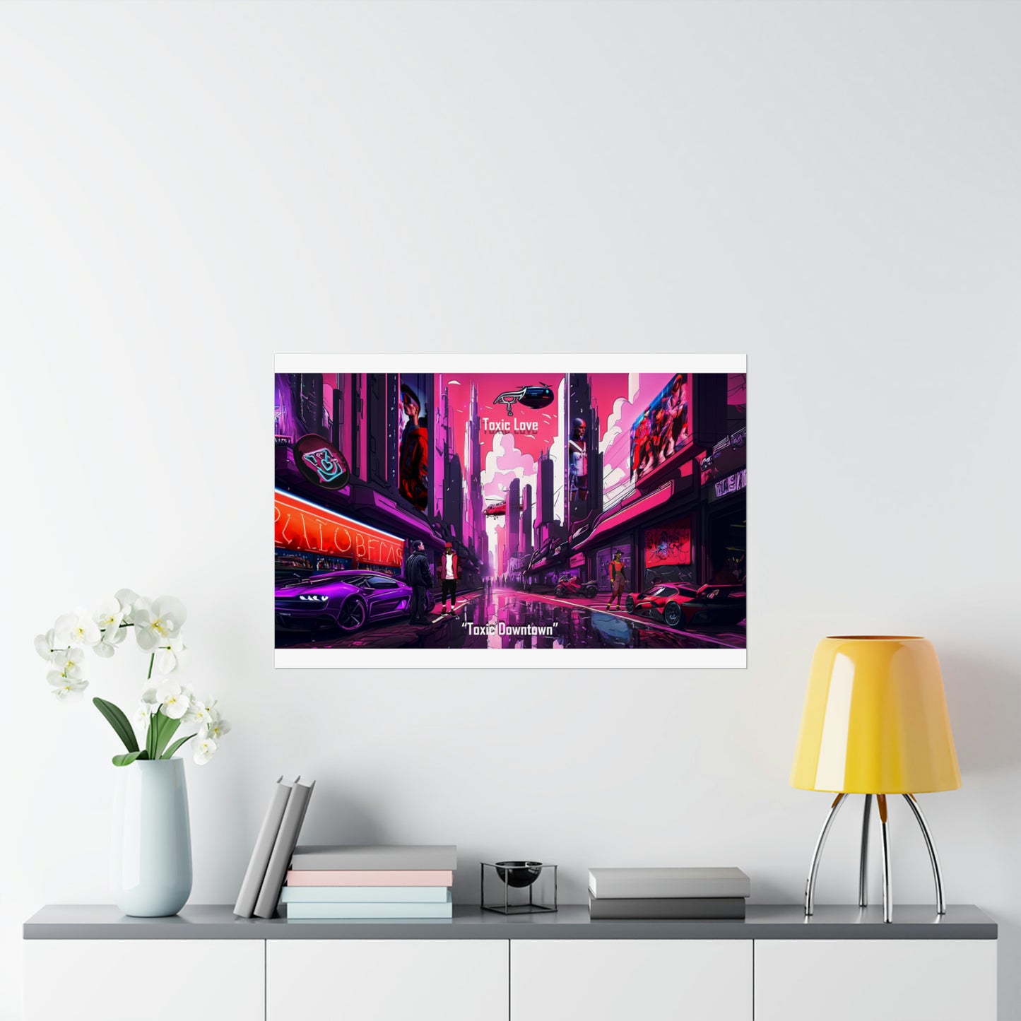 "TOXIC DOWNTOWN" Graphic Art Print