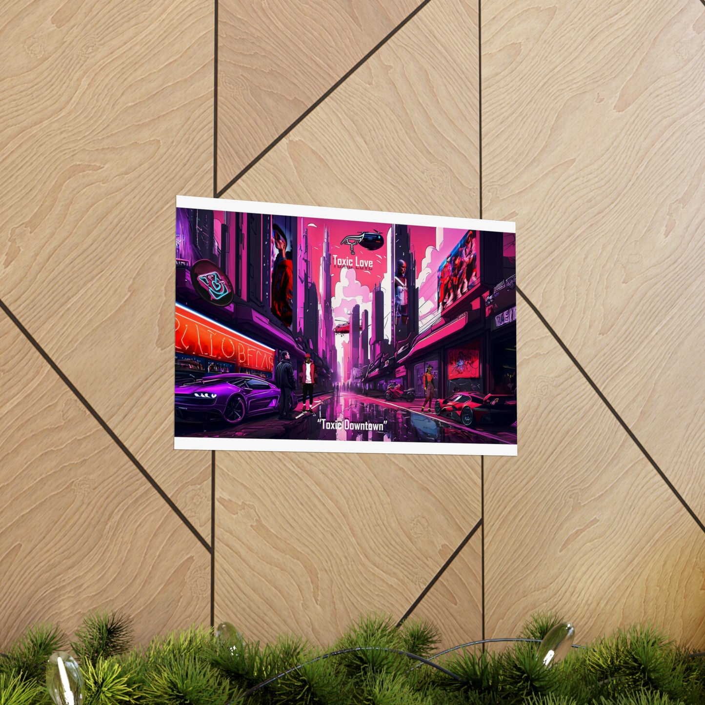 "TOXIC DOWNTOWN" Graphic Art Print