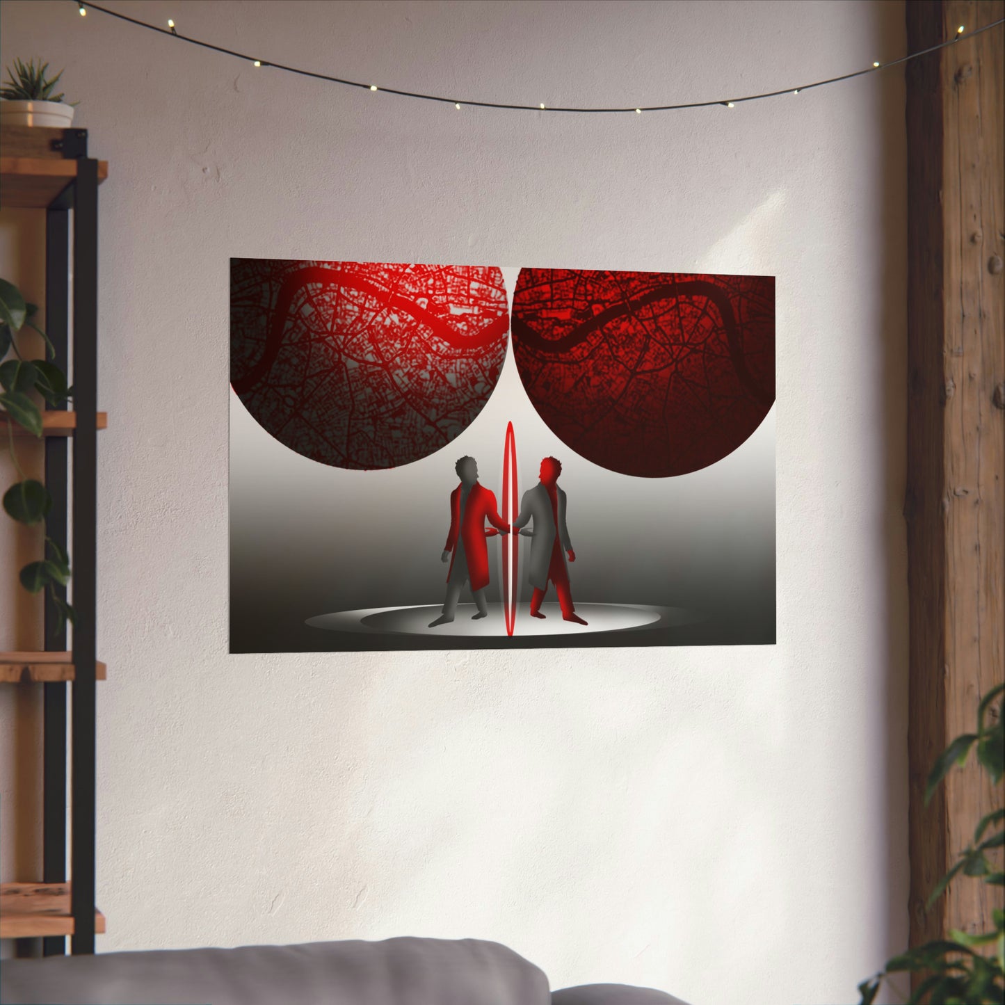 Graphic Art "Two World" Print