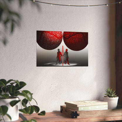 Graphic Art "Two World" Print