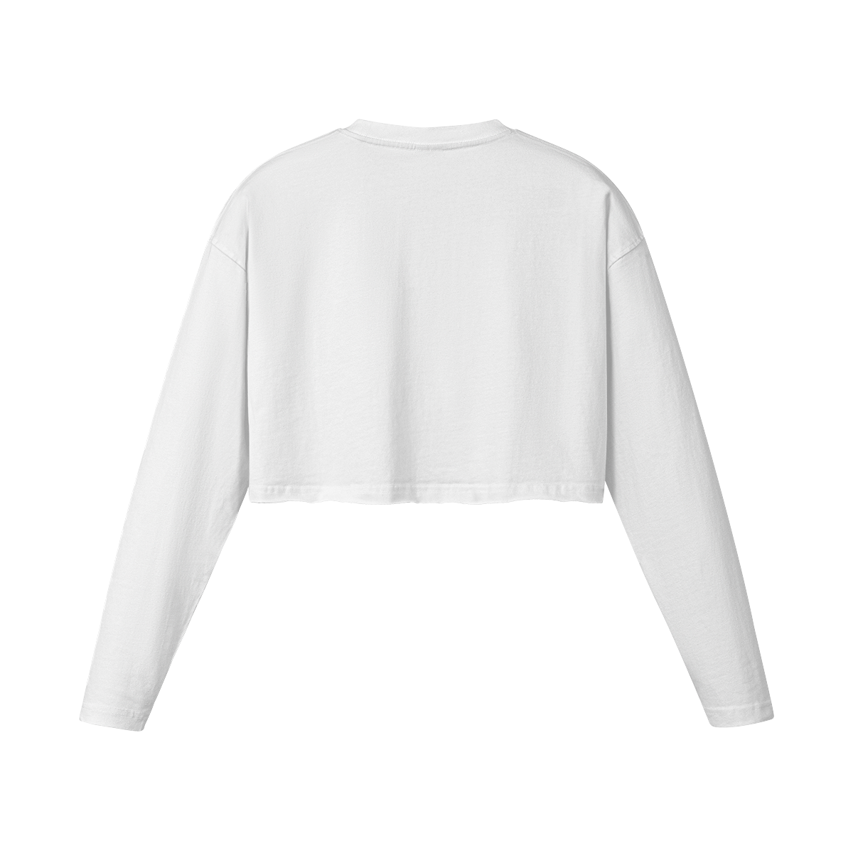 Cropped Long Sleeve White/Color